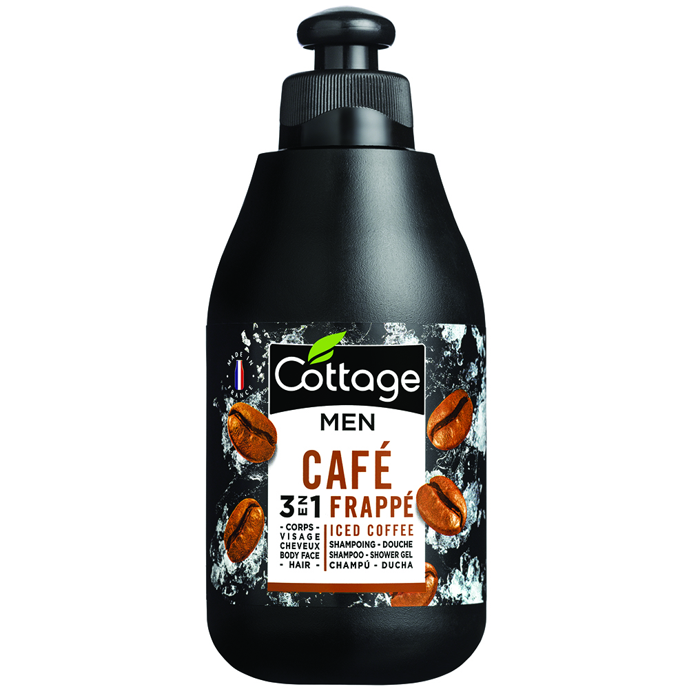 Gel de dus si sampon pentru barbati Cafe Frappe, 250 ml, Cottage