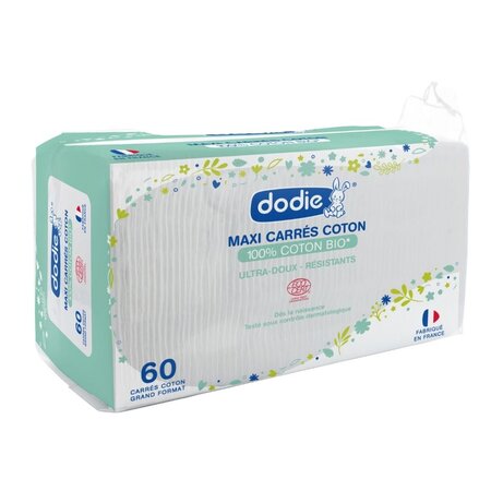 Dischete patrate din bumbac organic, 60 buc 478616