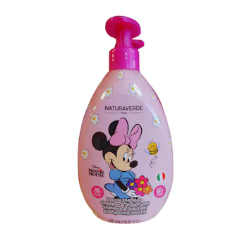 Sampon si gel de dus Minnie, 3 ani+, 500 ml, Naturaverde