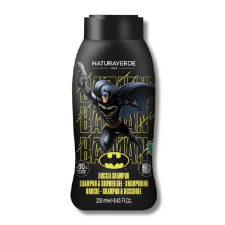 Sampon si gel de dus pentru copii Batman, 3 ani+, 250 ml, Naturaverde