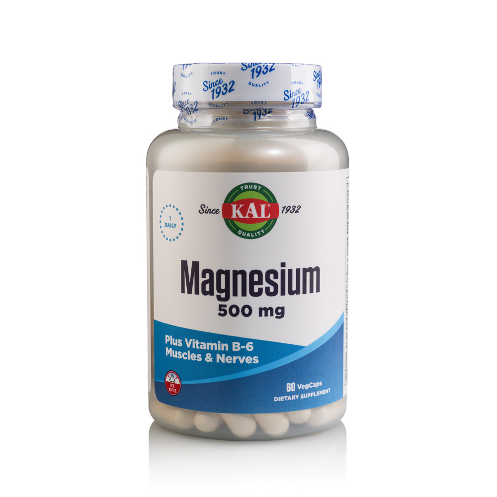 Magnesium, 500 mg, 60 capsule, Kal