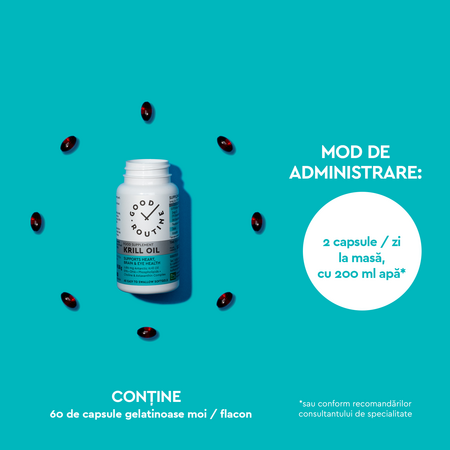 Krill Oil, 60 capsule moi, Good Routine 777206
