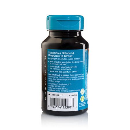 Ashwagandha SE, 500 mg, 60 capsule vegetale, Natures Way 776333