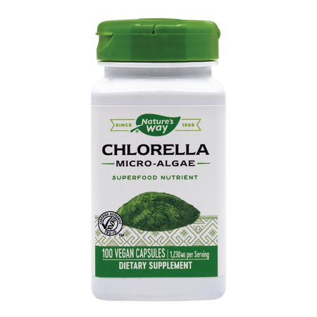 Chlorella micro-algae, 100 capsule vegetale, Natures Way