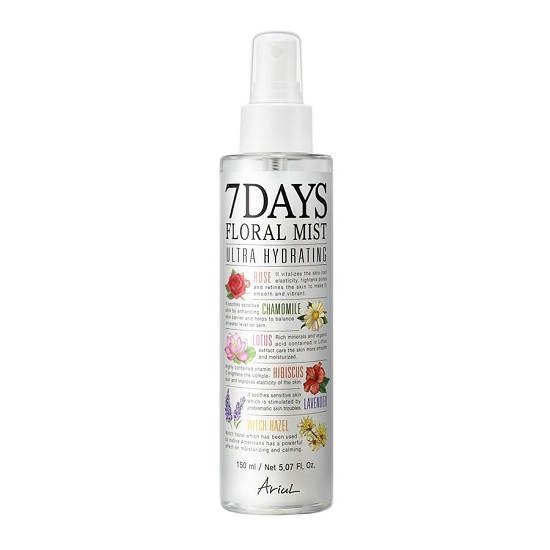 Spray floral hidratant pentru ten, 150ml, Ariul