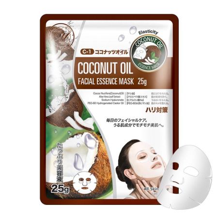 Masca tip servetel cu ulei natural de cocos