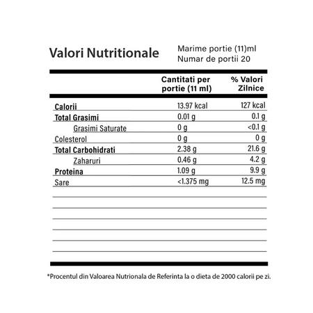 L-Carnitina Lichida, 2000 mg, 20 fiole x 11 ml, Marnys 682006