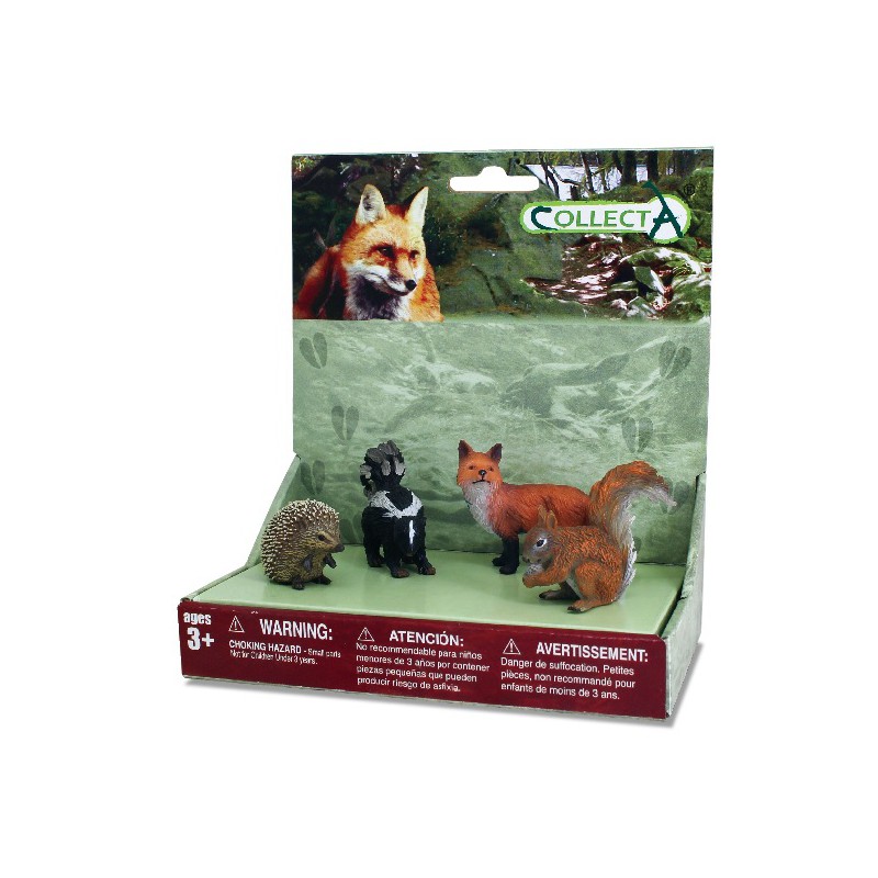 Set 4 animale din padure, +3 ani, Collecta