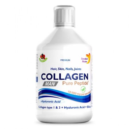 Colagen Lichid MAN – Hidrolizat Tip 1 si 3 cu 10000mg