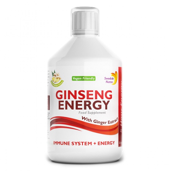 Ginseng Energy cu extract de ghimbir, 500 ml, Swedish Nutra