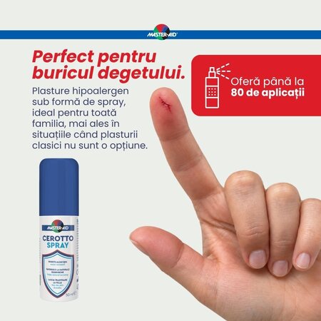 Cerotto spray plasture lichid, 50 ml, Master Aid 816133
