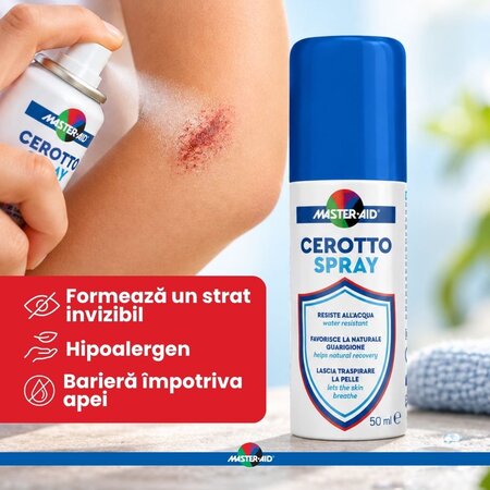 Cerotto spray plasture lichid, 50 ml, Master Aid 816134
