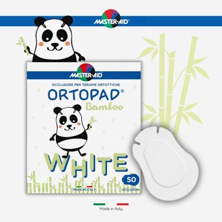 Ocluzor copii ORTOPAD, 76x54 mm, Alb Mediu, 50 bucati, Master Aid 725173