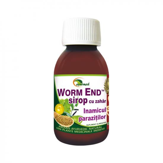 Sirop cu zahar, Worm End, 100 ml, Ayurmed