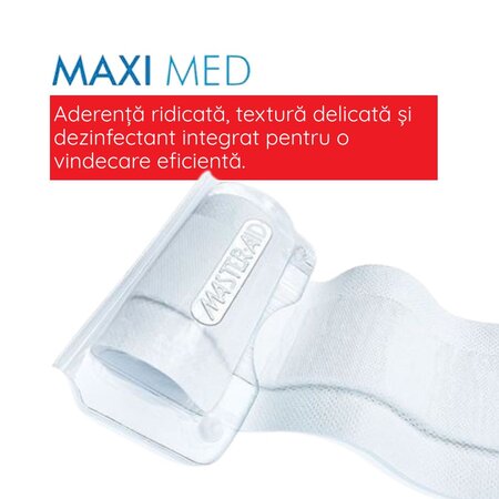Pansament rola Maxi Med, 50x6 cm, 1 bucata, Master Aid 718882