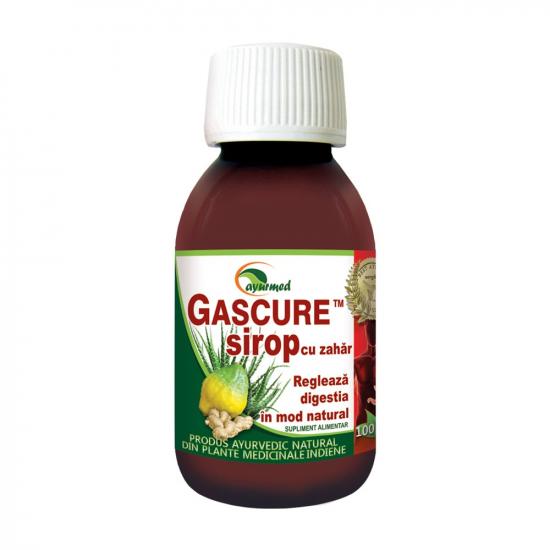 Gascure sirop cu zahar, 100 ml, Ayurmed