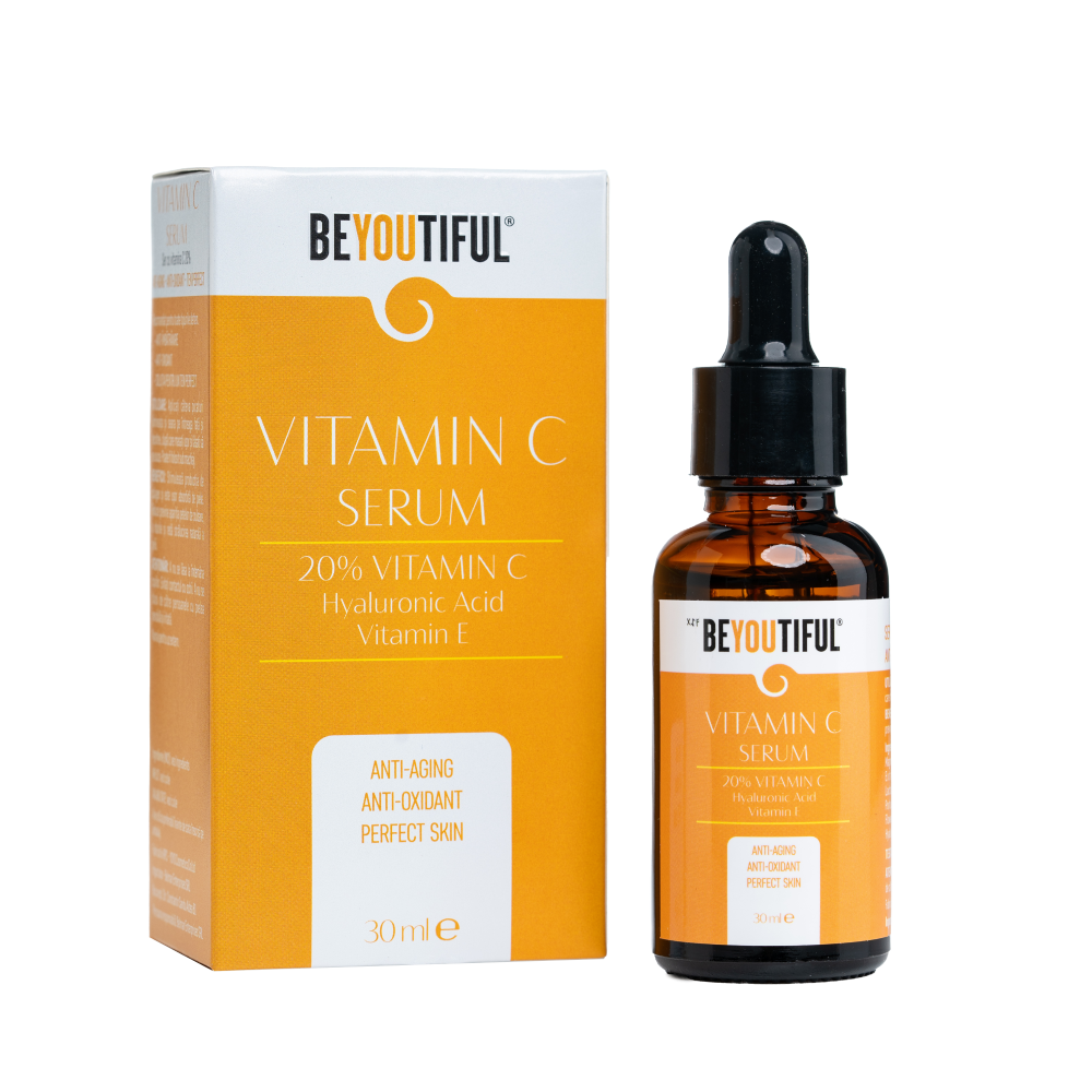 Ser cu Vitamina C 3%, Acid Hyaluronic si Vitamina E, 30ml, Beyoutiful