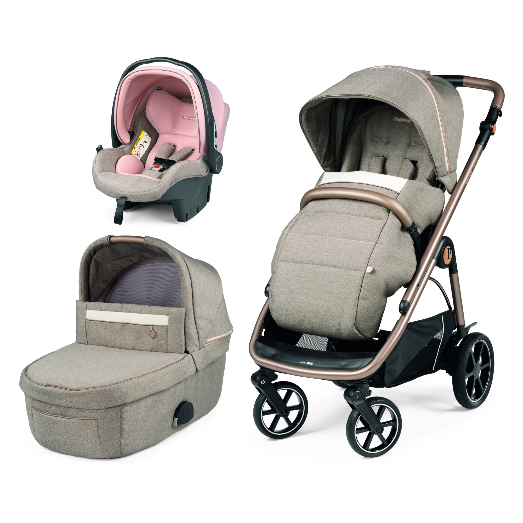 Sistem carucior 3 in 1 pentru copii Veloce Primo Viaggio SL, Mon Amour, Peg Perego