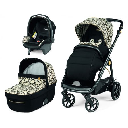 Sistem carucior 3 in 1 pentru copii Veloce Primo Viaggio SL, Graphic Gold, Peg Perego 520166