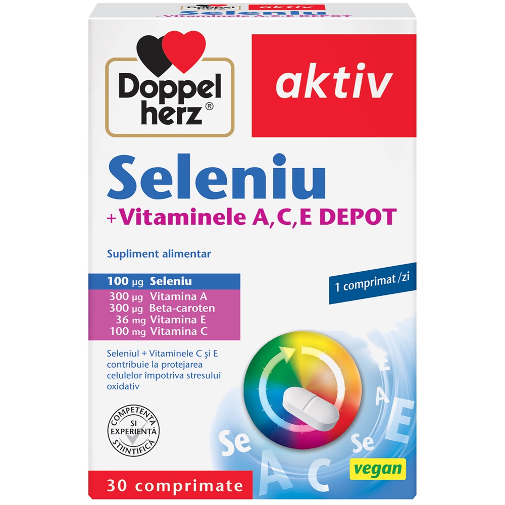 Seleniu + Vitaminele A, C, E, 30 capsule, Doppelherz