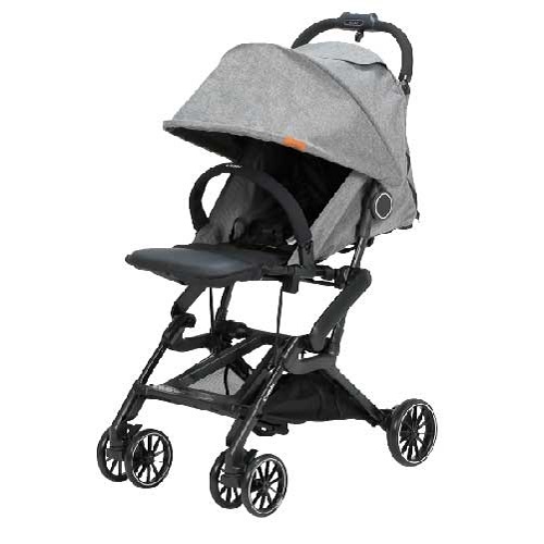 Carucior cu pliere compacta, Light Grey, Combi Japonia