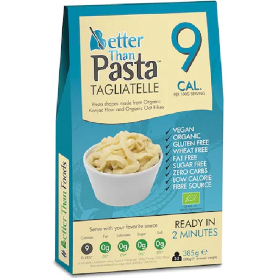 Tagliatelle Bio din konjac fara gluten, 385 g, Better Than Foods