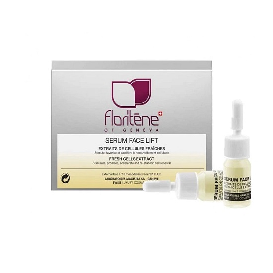 Serum Face Lift cu Extract de Celule Proaspete, 10 fiole x 3 ml, Floritine