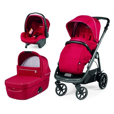 Sistem carucior 3 in 1 Veloce Primaviaggio SL, Red Shine