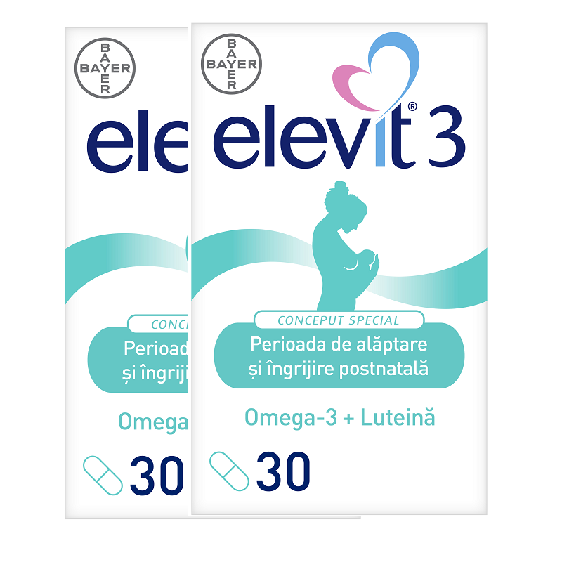 Pachet Elevit 3, 2x30 capsule, Bayer