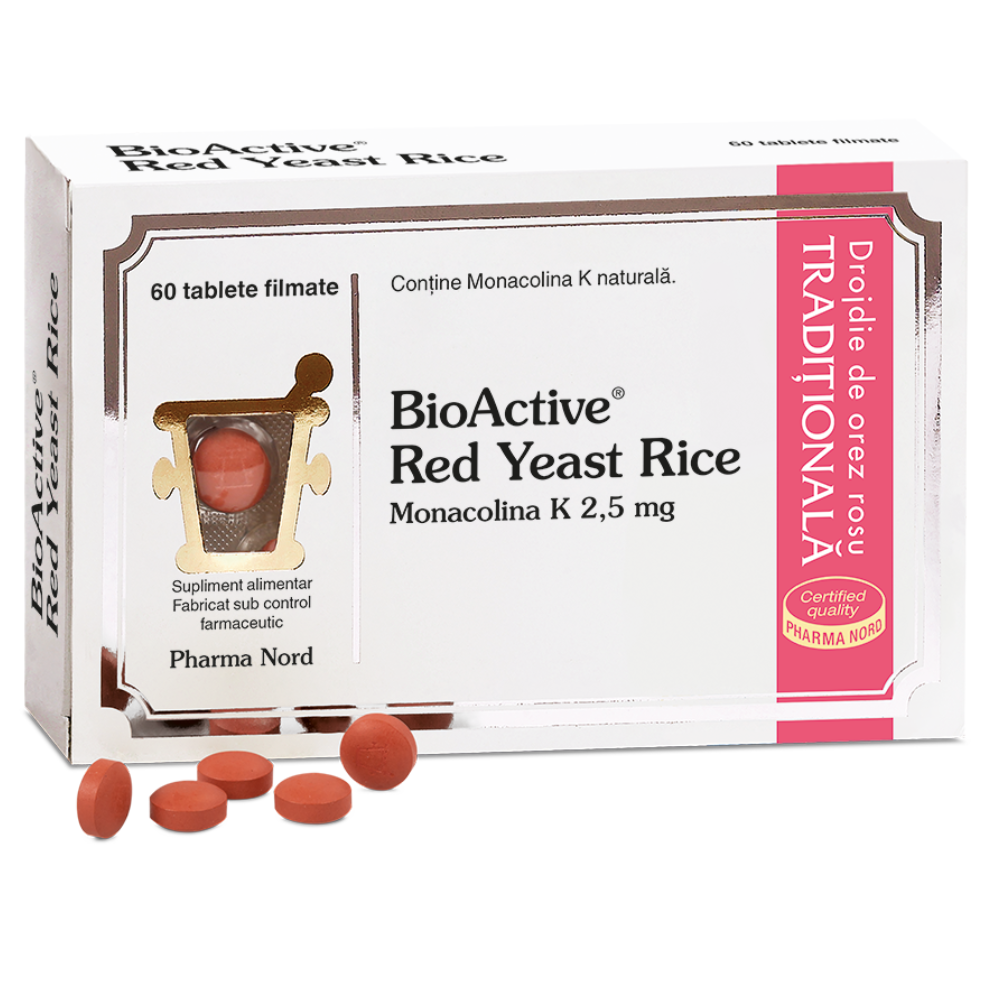 Bio Active Red Yeast Rice, 60 tablete filmate, Pharma Nord