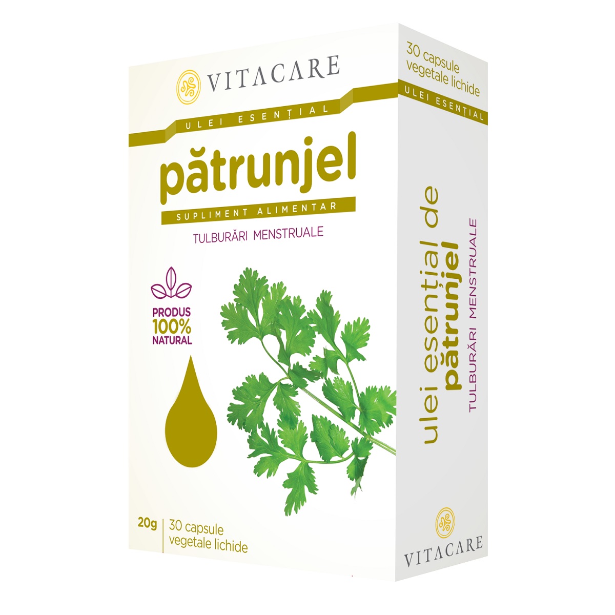 Ulei esential de Patrunjel, 30 capsule, Vitacare