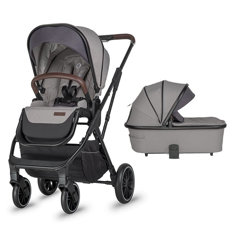 Carucior Sistem 2 in 1 pentru copii Silene, Urban Grey, Coccolle