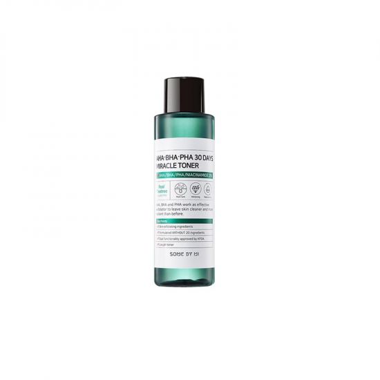 Toner cu AHA-BHA-PHA 30 Days Miracle, 150 ml, Some By Mi