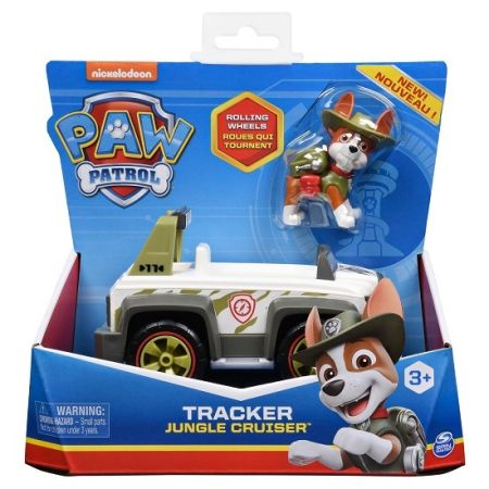 Patrula catelusilor, figurina cu vehicul Tracker Jungle Cruiser