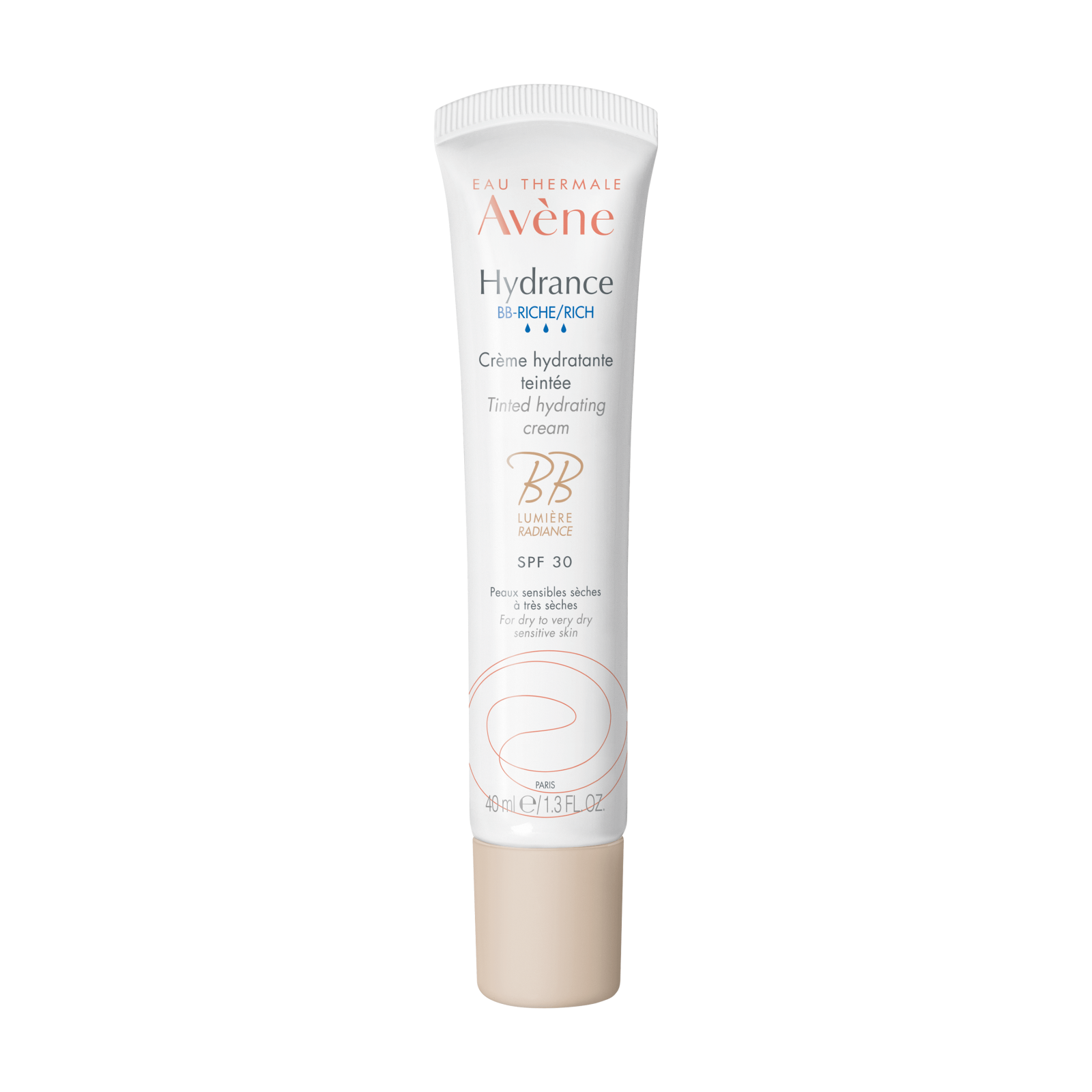 Crema hidratanta BB cu SPF 30 Hydrance Riche, 40 ml, Avene