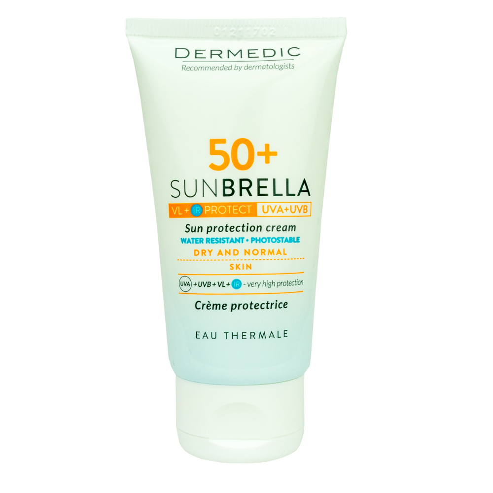 Crema pentru protectie solara pentru ten normal/uscat SPF 50+ SunBrella, 50 ml, Dermedic