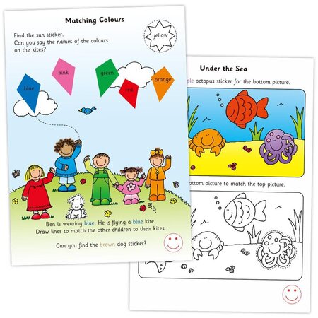 Carte de colorat culori, forme si dimensiuni, +3 ani, Galt 700457