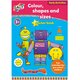 Carte de colorat culori, forme si dimensiuni, +3 ani, Galt 700455