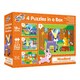 Set 4 puzzle-uri, Animalute din padure, +18 luni, Galt 481332