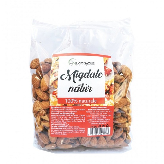 Migdale natur, 500 g, EcoNatur