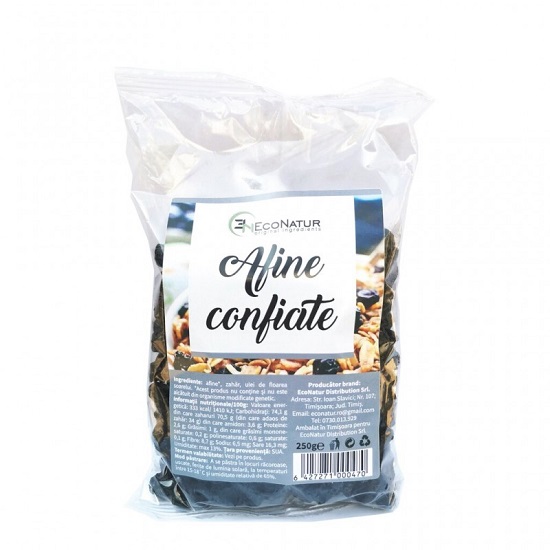 Afine confiate, 250 g, EcoNatur