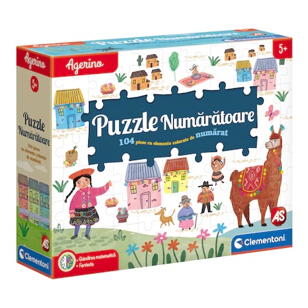 Puzzle Numaratoare Agerino, +5 ani, 104 piese, Clementoni