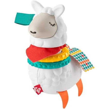 Jucarie zornaitoare Lama Multicolora, +3 luni, Fisher Price