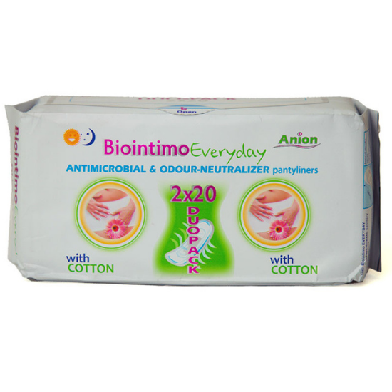 Absorbante zilnice Everyday, 2x20 bucati, Biointimo