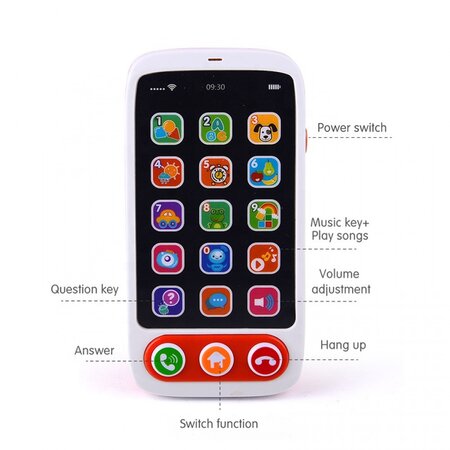 Telefon smart cu lumini si sunete, +18 luni, Huanger 481553