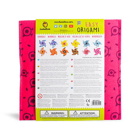 Set Origami pentru incepatori, Moristi de vant, +5 ani, Ludattica 481583