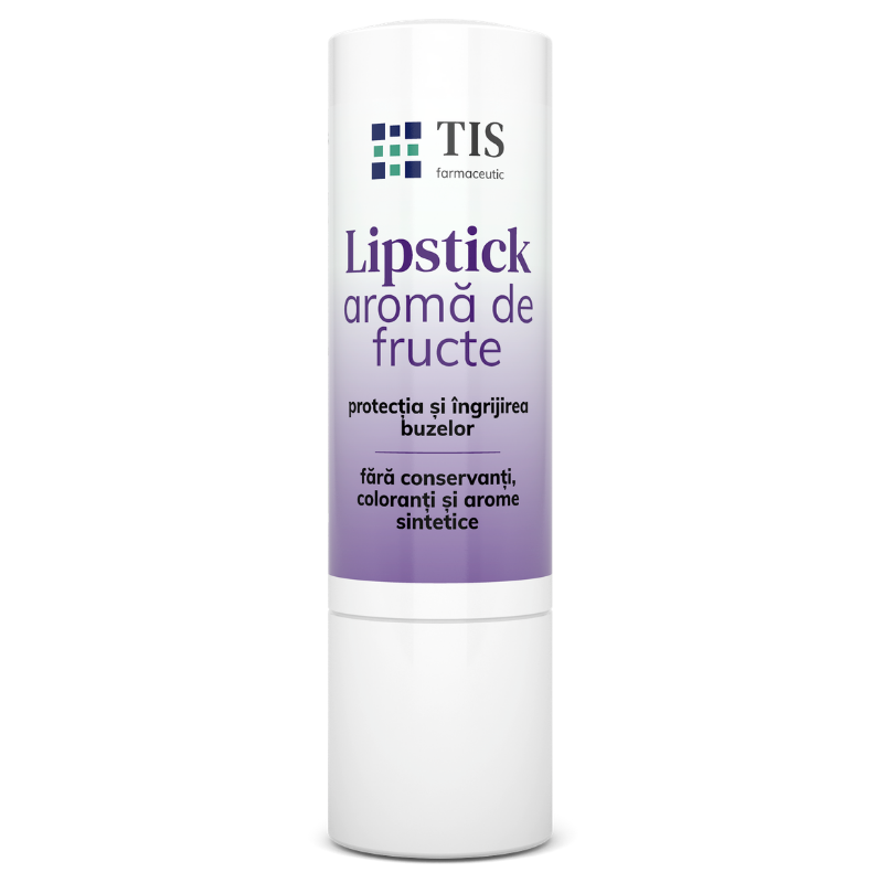 Lipstick cu aroma de fructe, 4 gr, Tis Farmaceutic