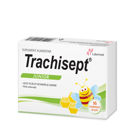 Trachisept Junior, 16 comprimate pentru supt, Labormed 644701