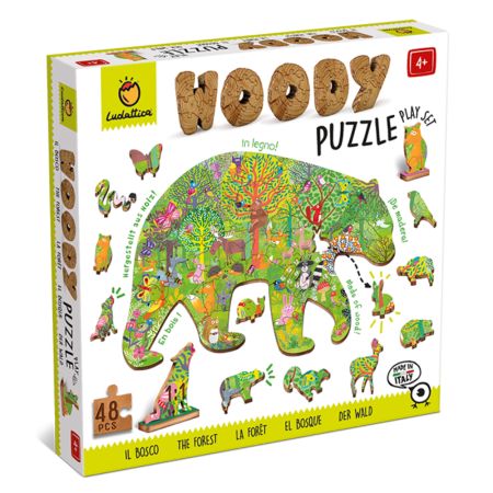 Puzzle din lemn de mesteacan, Padurea