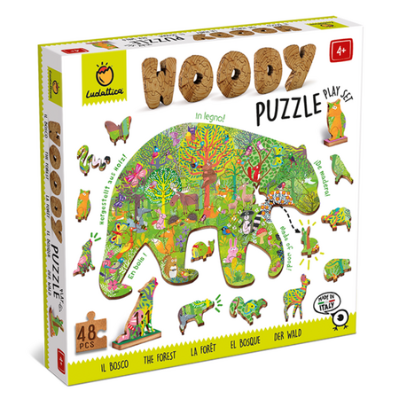 Puzzle din lemn de mesteacan, Padurea
